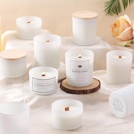 Sunnyfuture 16pcs Matte Black Candle Jar, 8pcs 7oz (about 198.4g)+8pcs 4oz (about 113.4g) Candle Jar