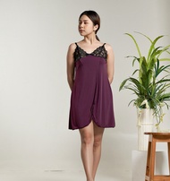 Moon Alice Premium Lingerie Sexy ukuran Jumbo Baju Tidur Wanita Dress Seksi Terbaru Ungu June M241
