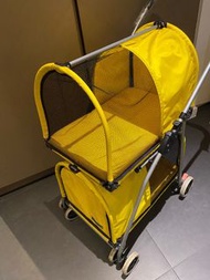 pet car pets stroller petstro 罕有 實用 承重力高 雙層 四輪車 寵物車 手推車 可以承載多隻貓貓狗狗 任何 小型犬 中型犬 貴婦狗 臘腸狗 哥基 史納沙 老虎狗 松鼠 