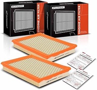 A-Premium 2-PC Engine Air Filter Compatible with Infinit FX35, FX37, FX50, M56, Q50, Q60, Q70, Q70L,