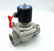 โซลินอยด์วาล์วสแตนเลส N/O(ปกติเปิด) 220V AC 1.5