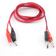 Alligator Clip to AV 4mm Banana Plug Electrical Clamp Test Cable Connectors  MY27B2