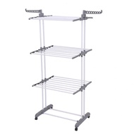 Foldable Clothes Hanging Rack 3 Tier Towel Storage Rack