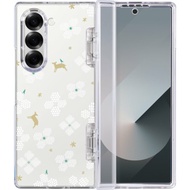 【預購】三星手機殼/Samsung Galaxy Z Fold6/花開原野/透白