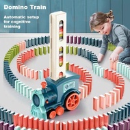 Kids Domino Train Domino Blocks Set Building And Stacking Toy Blocks Domino Set For 3 Year + Toys Bo