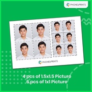 ✎ ☋ Photo Prints 1x1 ID Picture | 1.5x1.5 ID Picture | 2x2 ID Picture | Passport Size | Phone2Print
