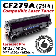 Toner Ink CF279A (79A) Equivalent To Laser Jet M12a M12w M26a M26nw Print 1 000 pages Dark Black