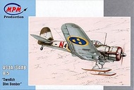 MPM 1/72 ASJA/SAAB B-5 Swedish Descent Bomber Aircraft MPM72514 Plastic Model
