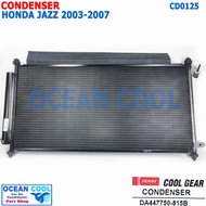 แผงแอร์ ฮอนด้า แจ๊ส 2003 - 2007 CD0125 Condenser For Honda Jazz Cool gear DA447750-815B DI447770-511
