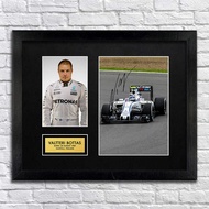 【SG Stock】Valterri Bottas Mercedes F1 Collectible Reprinted Signed Autograph Formula One Poster Art 