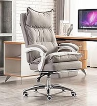 Big and Tall Smart Layers Executive Office Chair,High Back Executive Chair- Thick Seat Cushion Ergonomic Adjustable Seat Height and Back Recline - Desk and Task Chair (Color : Grey)