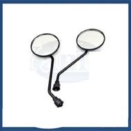 SYM VTS 200 | Motorcycle Clear Side Mirror Long Stem Color Black 073 Accessories