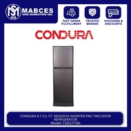 Condura  8.7 cu. ft Negosyo Inverter Pro Two Door Refrigerator CTD271MNi