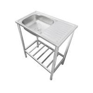 ซิงค์ขาตั้ง 1 หลุม 1 ที่พัก AXIA PP ST 7545 สีเงิน (1247111)