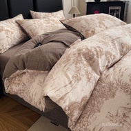 Original Linen Bedding High-End Linen Quilt Cover Bed Sheet Retro Class a Bed Sheet Style Four-Piece