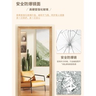 H-Y/ MAF9WholesaleInsWind Full-Length Mirror Floor Mirror Home Wall Mount Log Large Dressing Mirror Wall-Mounted Clothin