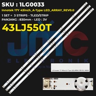 BACKLIGHT TV LG 43 Inch 43LJ550T