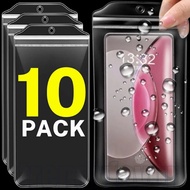10Pcs Phone Waterproof Pouch - Phone Protective Cover - Transparent Protective Case - Thickened Zipp