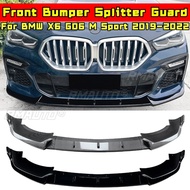 For BMW X6 G06 M Sport Front Bumper Splitter Apron Front Diffuser for BMW X6 G06 M Sport 2019-2022 C