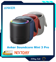 【Local Seller】Original Anker Soundcore Mini 3 Pro Portable Bluetooth Speakers A3127 USB-C BassUp Portable Outdoor Sport IPX7 Waterproof Speaker