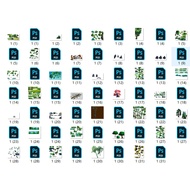 Flowers Trees Mountain Stone psd png Material Sand Carving Animation Production Support an ae ps cta