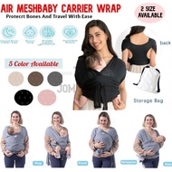 #Readystock Pembalut Bayi Baru Lahir Balut Mesh Udara Bernafas Pembawa Bayi Sling Pembawa Bayi Berna