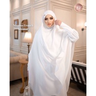 Shane Abaya French Khimar Syar'I/ Gamis Frenckhimar Set Warna Putih