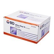 BD Ultra-Fine II Short Needle Insulin Syringe 0.3mL 0.30mm REF 328838 - Case - By Medic Drugstore
