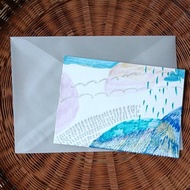 插圖迷你尺寸圖手繪獨特房間裝飾展示