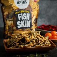 Irvins Salted Egg Fish Salmon Skin 80g and 210g halal Masin Egg Fish Skin