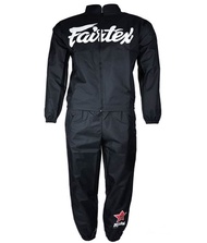 Fairtex Sauna Sweat Suit  VS2 Vinyl Black (SMLXLXXL )weight cuts before fights  ชุดลดน้ำหนักนักมวย ส