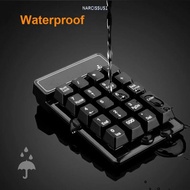 NARCISSUS13A0E Wireless Wired Keyboard, 2.4GHz Bluetooth USB Numeric Keypad, Accounting Laptop PC Fl