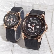 Jam tangan couple tali kayu kaokah [TJ.FR] gratis pasang nama