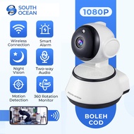 【Livestream】South Ocean FHD Wifi CCTV IP Camera V380 Pro Home Security (Free 64G SD Card)