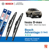 Bosch Advantage U Hook Wiper Set for Isuzu DMax / DMax 1st Gen (22"/19")