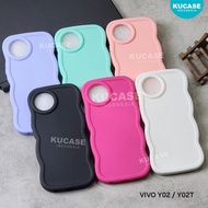 Kucase - Softcase Macaron Color Wave Case Vivo Y02 Vivo Y02t Vivo Y03 Vivo Y03T Vivo Y03 Vivo Y18 Vi