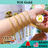 jewellery emas cop 916 gold bracelet kids bracelet gelang kanak-kanak gold bracelet emas korea cop 916 korea bracelet gold plated bracelet 916 gold bracelet