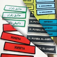 Tag Nama Sulam / Embroidery Name Tag / Name Tag Sekolah
