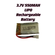 Lipo Battery 3.7v 550mah Bateri Drone Bateri Jet Rc Rechargeable Battery