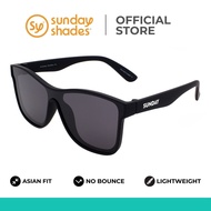 Sunday Shades Eclipse Flare Asian Fit, Bounce Free Unisex Sunglasses. Shades for Running, Kayaking, 