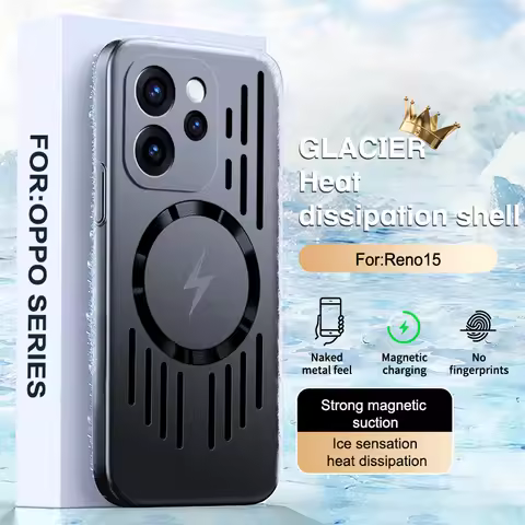 Slim Matte Heat Dissipation Wireless Charging Magnetic For Magsafe Case For OPPO Reno 15 14 Pro Find