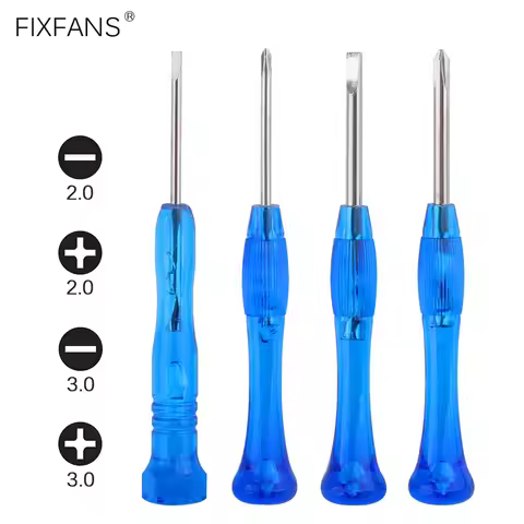 2.0mm 3.0mm Slotted Flat Head Screwdriver PH0 PH00 Phillips Screwdriver Small Screwdrivers Set for C