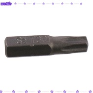 WATTLE 1pc Torx Bits, 25mm Length 1/4 Inch Hex Shank Screw Driver Bit, T6-T40 S2 Alloy Steel 6 Point
