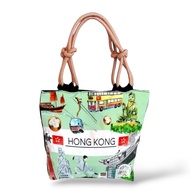 ALVYSTREET OFFICIAL | Hong Kong Motif Braided Tote Bag Souvenir