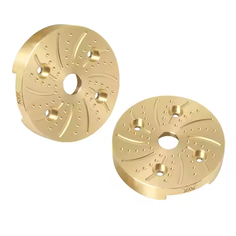 KYX Racing Brass Front Rear Portal Axle Outer Portal Cover Counterweight Upgrades Parts for 1/8 RC T