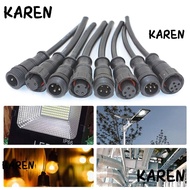 KAREN 2Sets Base Connector 4 Styles 2Pin 3Pin 4Pin Equipment Power Wire Display Pin Waterproof Conne