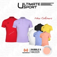 WARRIX เสื้อโปโลวอริกซ์ เสื้อวาริกซ์แขนสั้นคอจีน รุ่น Bubble ll WA-3329 สีเหลือง/ขาว/ดำ/ฟ้า/ส้ม/พีช/