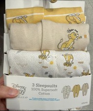 Primark Disney 獅子王嬰兒睡衣三件套