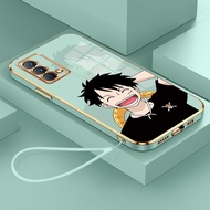Casing Realme GT Master GT Neo 3 Fashion Cartoon One Piece Phone Case soft TPU Luxury electroplated Shockproof Sixhd Cover