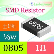 1R 0805 ±1% Thick Film Resistors SMD Chip Resistor 1R00 1Ω
